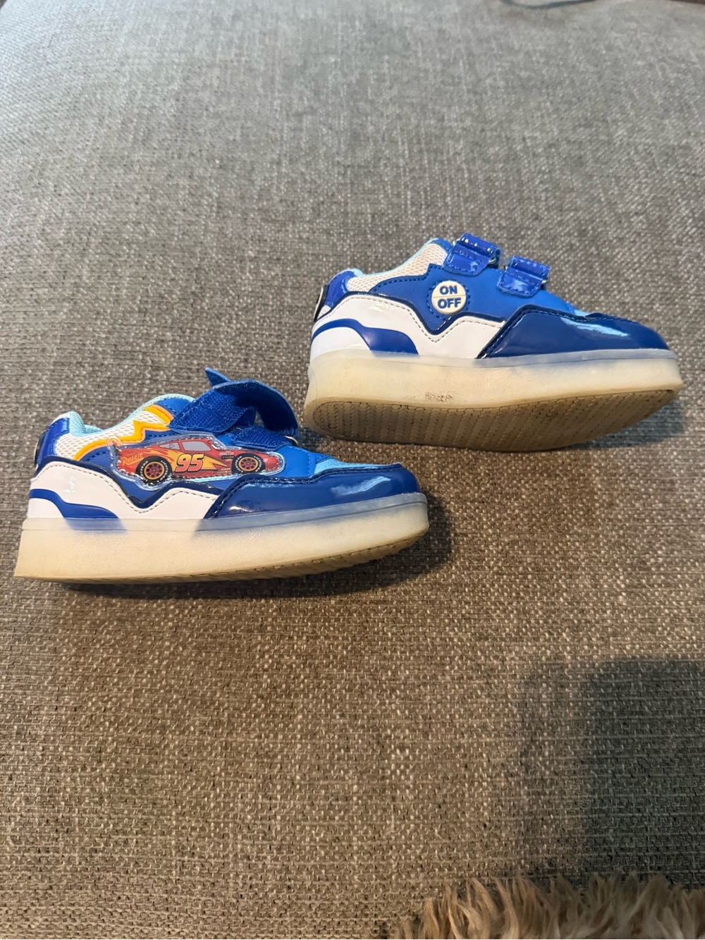 Toddler boys cars McQueen Disney sneakers
